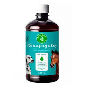 Olej konopny dla zwierząt 500ml