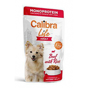 Calibra Dog Life saszetka Adult Beef 150g