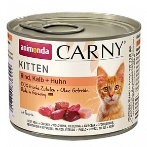 ANIMONDA puszka CARNY Kitten - cielęcina + kurczak + indyk 200g