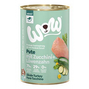 WOW Dog konserwa. Adult indyk z cukinią 400g