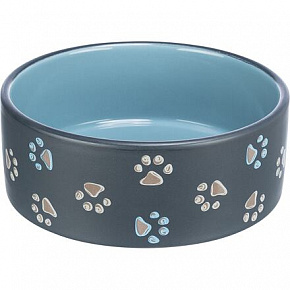 Ceramiczna miska JIMMY ciemnoszara z łapkami Ceramiczna miska JIMMY ciemnoszara z łapkami