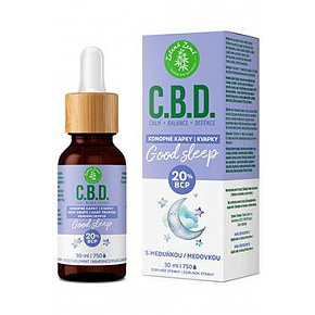 C.B.D. krople konopne z 20% BCP Dobry sen 30ml