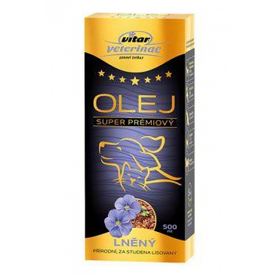 VITAR Veterinae Olej lniany 500ml