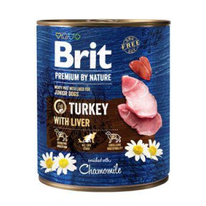 Brit Premium Dog by Nature konz Turkey & Liver 800g