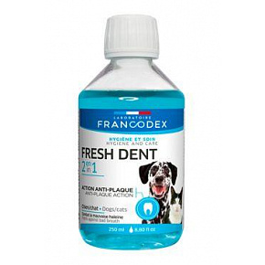 Francodex Fresh Dent 2w1 dla psów i kotów 250ml
