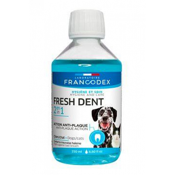 Francodex Fresh Dent 2w1 dla psów i kotów 250ml