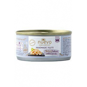 Nuevo kot Handmade Łosoś z marchewką konserwa. 70g