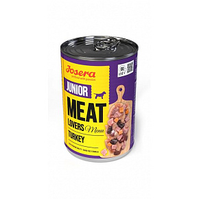 Josera puszka Dog Meat Lovers Junior Menu Turkey 400 g