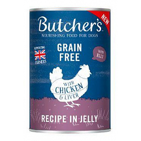Butcher's Dog Original kurczak w galarecie konserwa. 400g Butcher's Dog Original kurczak w galarecie konserwa. 400g