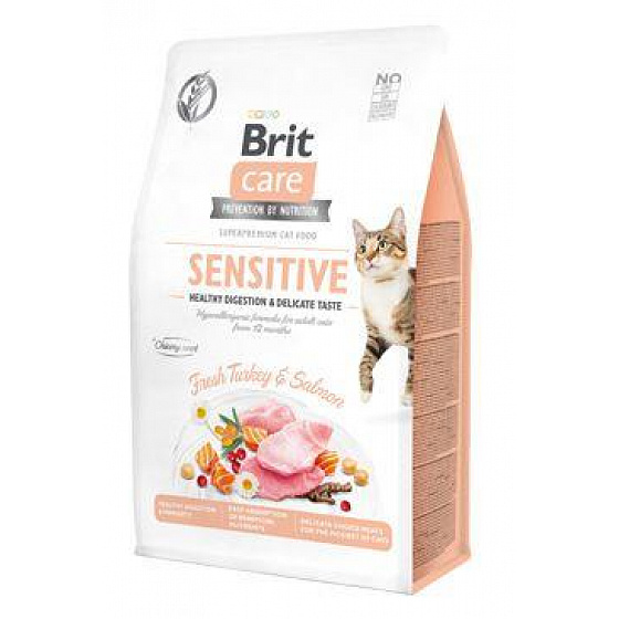 Brit Care Cat GF Sensit. Leczyć.Digest&Delic.Taste 0,4 kg