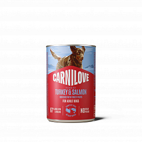 Carnilove Dog Can Paté z łososiem i indykiem 400 g