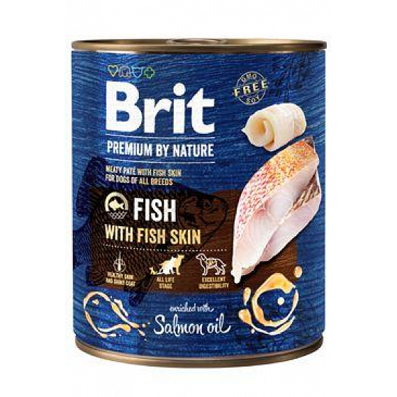 Brit Premium Dog by Nature konz Fish & Fish Skin 800g