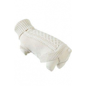 Sweterek golf dla psów MEGEVE kremowy 25cm Zolux