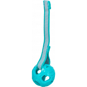 Honeycomb Ball, oddychająca piłka z paskiem, o 6 cm/ 23 cm, TPR, turkusowa Honeycomb Ball, oddychająca piłka z paskiem, o 6 cm/ 23 cm, TPR, turkusowa