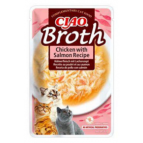 Churu Cat Broth Kurczak z Łososiem Przepis 40g