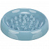 Slow Feed, ceramiczna miska do powolnego karmienia, 0.25 l/o 18 cm, niebieska, szara