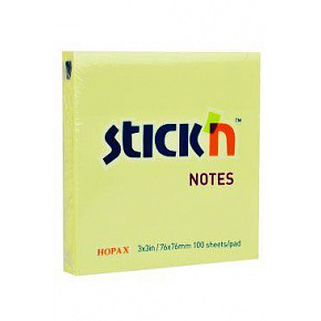 Bloczek samoprzylepny Hopax żółty 76x76