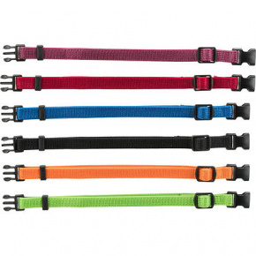 Opakowanie nylonowe.obroże identyfikacyjne dla szczeniąt S-M 17-25cm/10mm, cz, cz, md, ziel, pom, fi