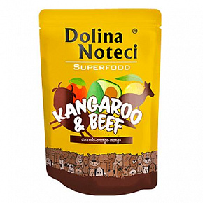 DOLINA NOTECI SUPERFOODS kangur i wołowina saszetka dla psów 300 g