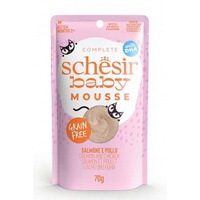 Schesir Cat saszetka Kitten Lifestage Mousse łosoś 70g