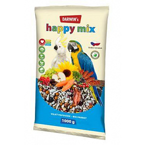 Darwin's Duża Papuga Happy mix 1kg