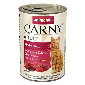 Animonda kot CARNY puszka. Adult serce wołowe 400g