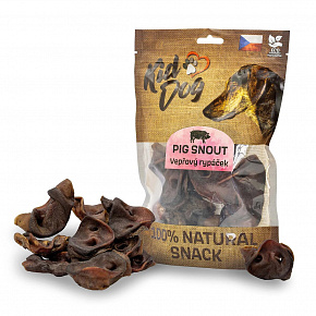KIDDOG 100% Natural Snack, świński ryjek 7 - 8 cm / 200 g