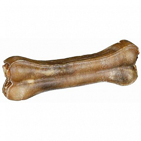 Kość z bawolej skóry wypełniona wołową żyłą 15 cm 90 g