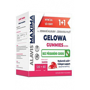 Alavis MAXIMA Gelowa Gummies truskawka 120tbl+60cps