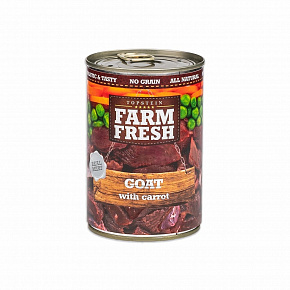 Farm Fresh Dog Koza z marchewką 400g