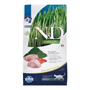 Farmina N&D cat SPIRULINA (GF) adult, jagnięcina 1,5 kg