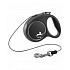 Smycz FLEXI Black Design XS linka 3m/8kg srebrna