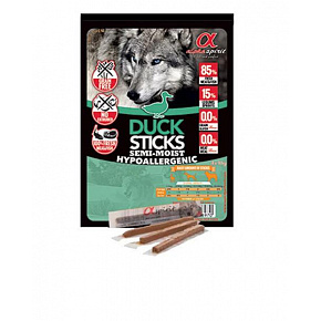 Przysmak Alphaspirit dog Pałeczki kacze 4x10 g