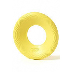 Zabawka pies aportowy dysk guma ER żółta Small