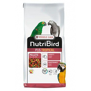 VL NutriBird P15 Tropical - ekstrudaty dla dużych papug z owocami tropikalnymi do codziennego karmienia 10 kg