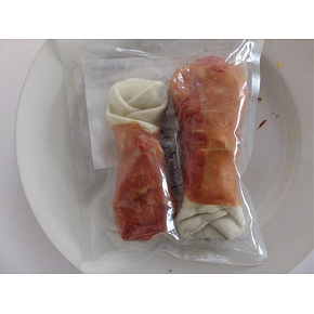 Pamlsok Salač Noga z bawolej skóry owinięta kaczym mięsem 12 cm, 2 szt.