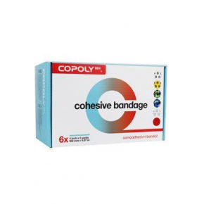 Bandaż elastyczny. CoPoly 10cm x 4,5m MIX NADRUK 6szt