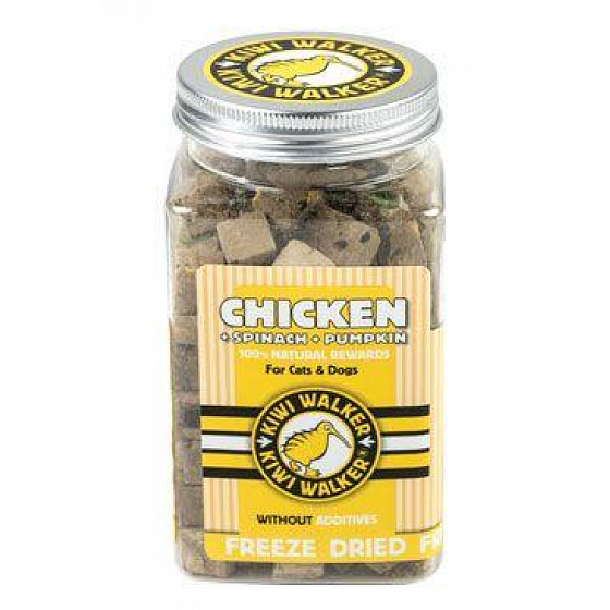 Przysmak liofilizowany kurczak, szpinak, dynia 100g Kiwi
