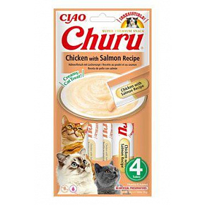Churu Cat Kurczak z Łososiem Przepis 4x14g