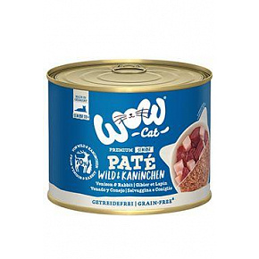 WOW Cat konserwa. Senior Paté z dziczyzny z królikiem 200g