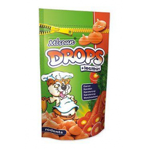 Przysmak dla gryzoni Mlsoun dropsy marchewkowe 75g