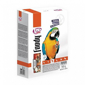 LOLO Foody kompletna karma dla dużych papug 900 g pudełko