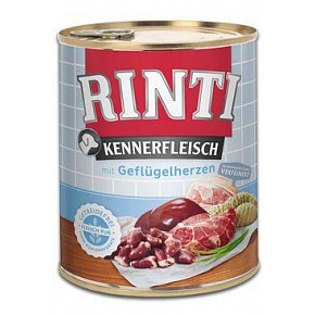 Rinti Dog Kennerfleisch konserwa serca drobiowe 800g