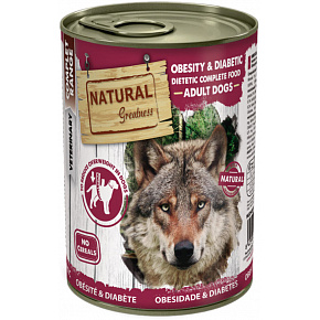 Natural Greatness OBESITY CONTROL, dieta weterynaryjna, puszka dla psów 400g