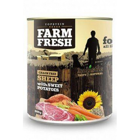 Farm Fresh Dog Sheep with Sweet Potatoes puszka 400g