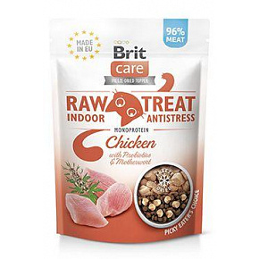 Brit Raw Treat Cat Indoor&Antistress, Kurczak 40g Brit Raw Treat Cat Indoor&Antistress, Kurczak 40g