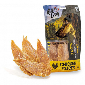 KIDDOG SUPER PREMIUM 100% piersi z kurczaka, suszone filety 80 g