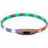 Obroża świecąca USB Flash, XS-XL: 65 cm / 16 mm, wielokolorowa