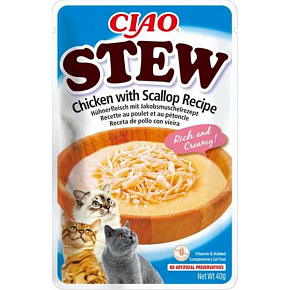 Churu Cat Stew Kurczak z Przegrzebkami Przepis 40g