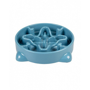 Miska DUVO+ do wolnego jedzenia, niebieska 700ml - M - 25,5x25,5x5cm